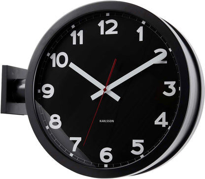 Orologio da parete Karlsson 38x38x13 cm Alluminio • Design minimalista • Movimento al quarzo preciso