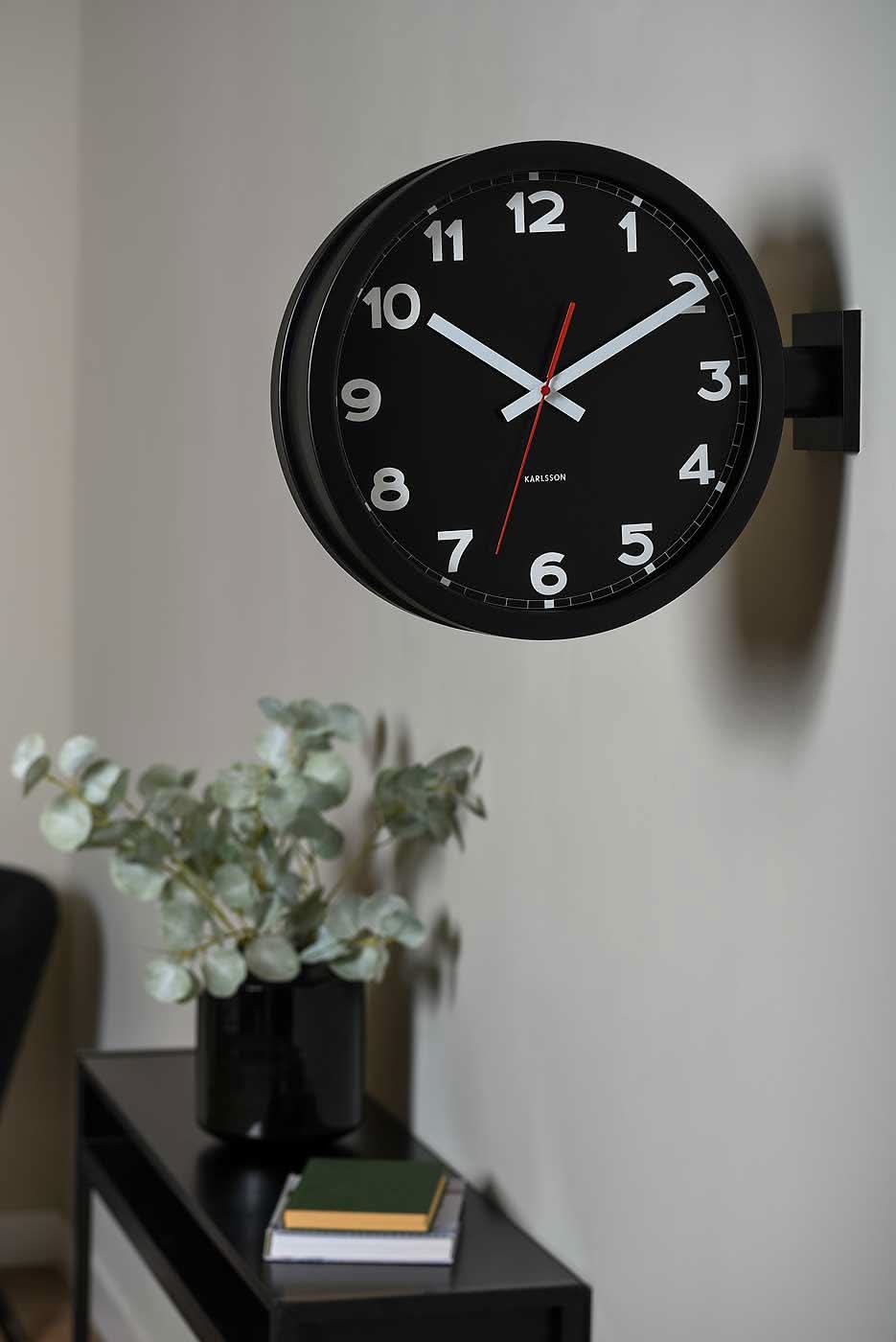 Orologio da parete Karlsson 38x38x13 cm Alluminio • Design minimalista • Movimento al quarzo preciso