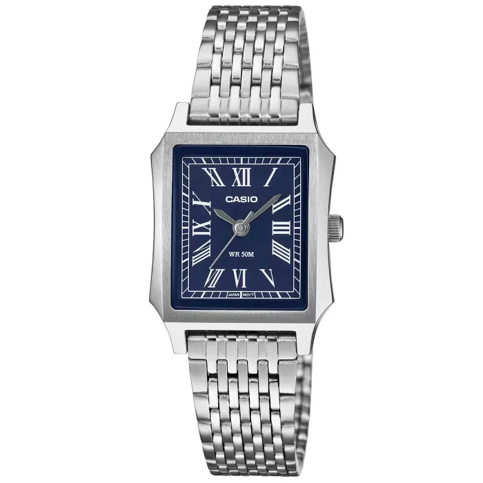 Casio Timeless LTP-B190D-2BVER Damen • Mineralglas • Edelstahl-Armband