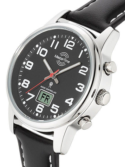 Master Time Classic MTLA-10819-22L Damen Armbanduhr Schwarz • Funkuhr • Mineralglasscheibe, Bild 2
