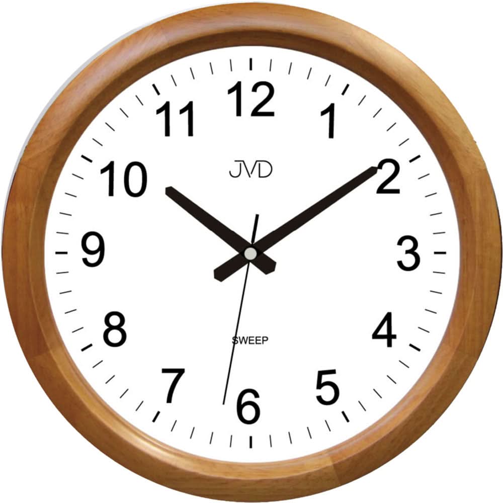 Orologio da parete JVD 34x34x2,6 cm Legno • Movimento silenzioso • Design elegante