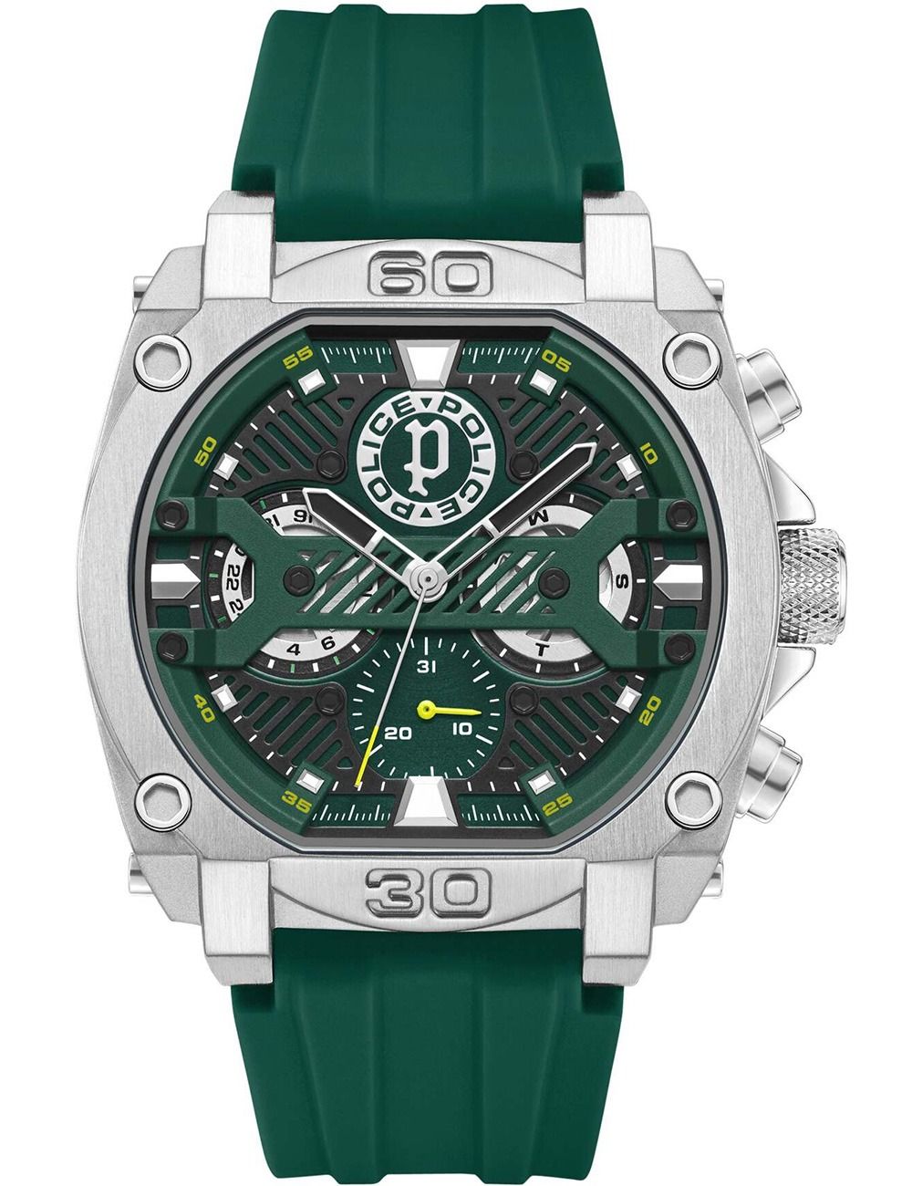 Police Norwood PEWGQ0040002 Herrenuhr Grün • Mineralglas • Quarzwerk