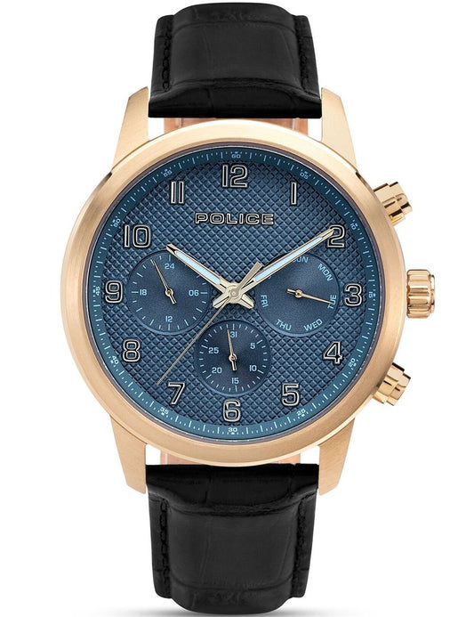 Police Raho PEWJF0030401-SET Herrenuhr Blau • Quarz-Chronograph • Limited Edition