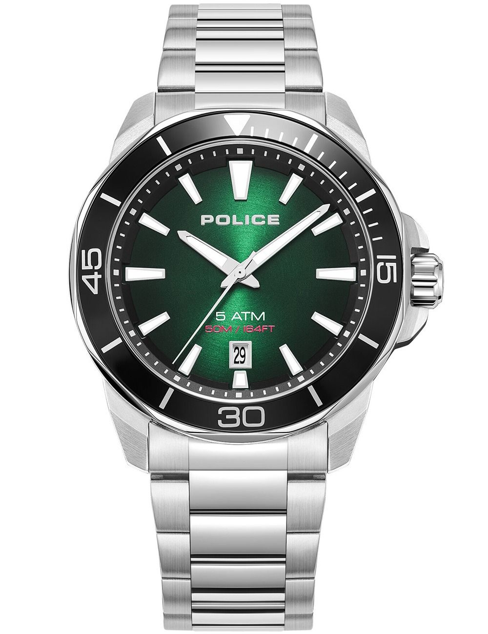Police Thornton PEWJH0021401 Herrenuhr Grün • Miyota Quarzwerk • Mineralglas