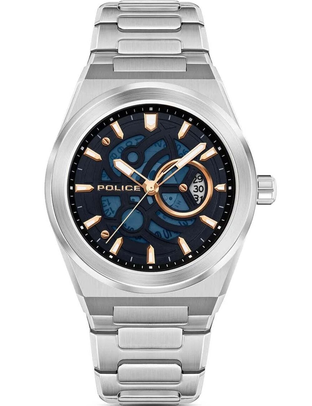 Police Ofset PEWJH2228008 Herrenuhr Blau • Mineralglas • Quarzwerk