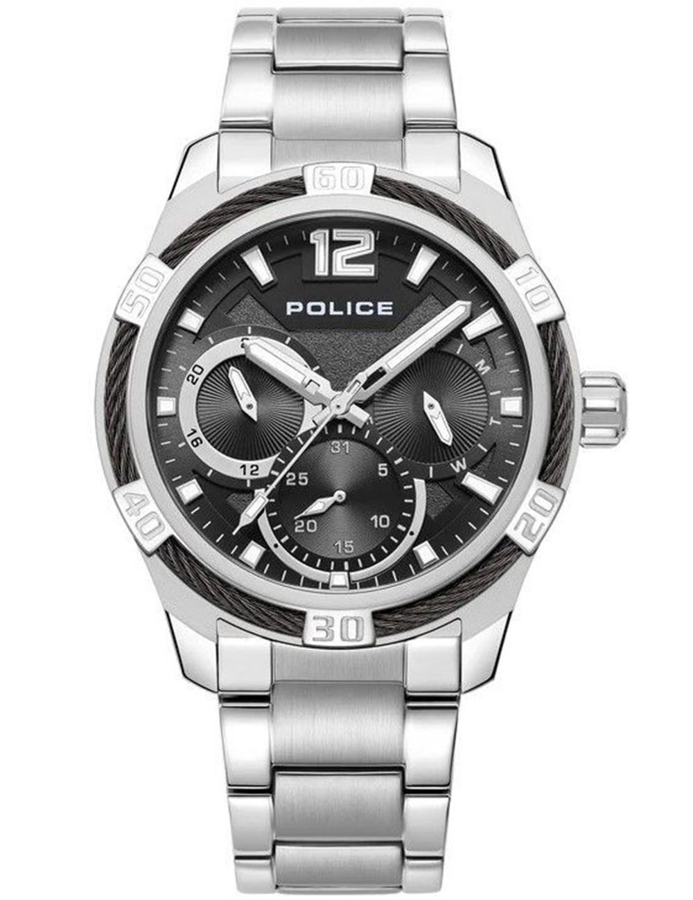Police Chokery PEWJK0005306 Herrenuhr Schwarz • Mineralglas • Datum & Wochentag