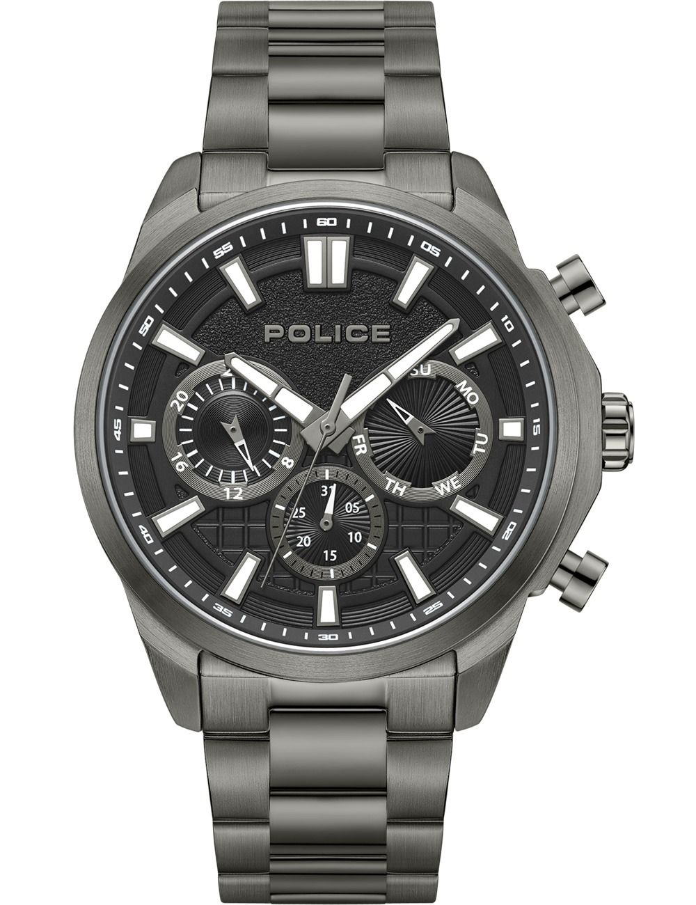 Police Rangy PEWJK0021003 Herrenuhr Schwarz • Multifunktions-Quarzwerk • Gehärtetes Mineralglas