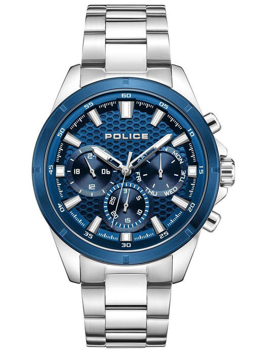 Police Motion PEWJK2204109 Herrenuhr Blau • Quarz-Chronograph • Mineralglas