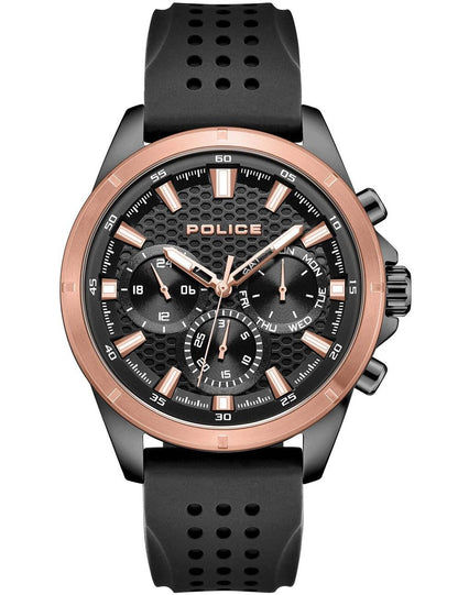Police Motion PEWJQ2204110 Herren Armbanduhr Schwarz • Quarz-Chronograph • Mineralglas