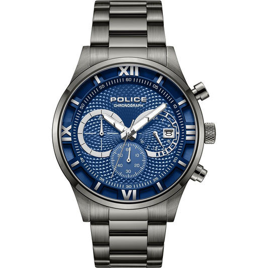 Police Driver PEWGK0001102 Herren Armbanduhr Blau • Mineralglas • Quarzwerk VD34