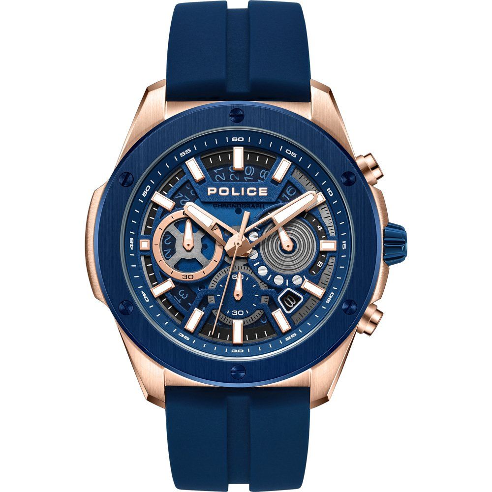 Police Warren PEWGO0000403 Herren Armbanduhr Roségold • Chronograph • Mineralglas