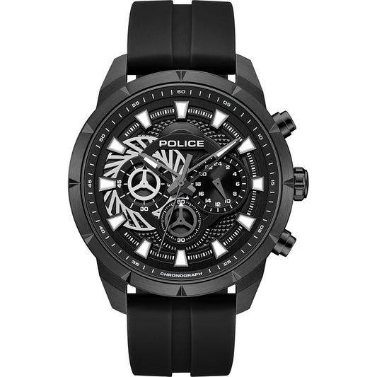 Police Neist PEWGQ0092701 Herrenuhr Schwarz • Quarz-Chronograph • Mineralglas