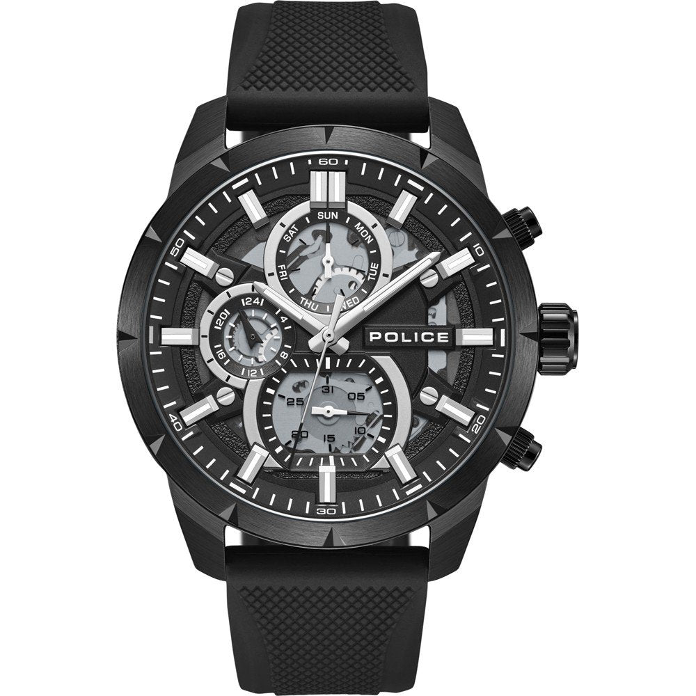 Police Neist PEWJQ0058703 Herrenuhr Schwarz • Mineralglas • Tag-Datum-Anzeige