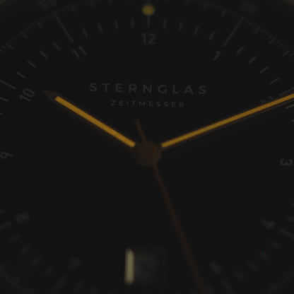Sternglas Hamburg s01-hh07-he01 Orologio da uomo • Design Bauhaus • Vetro zaffiro