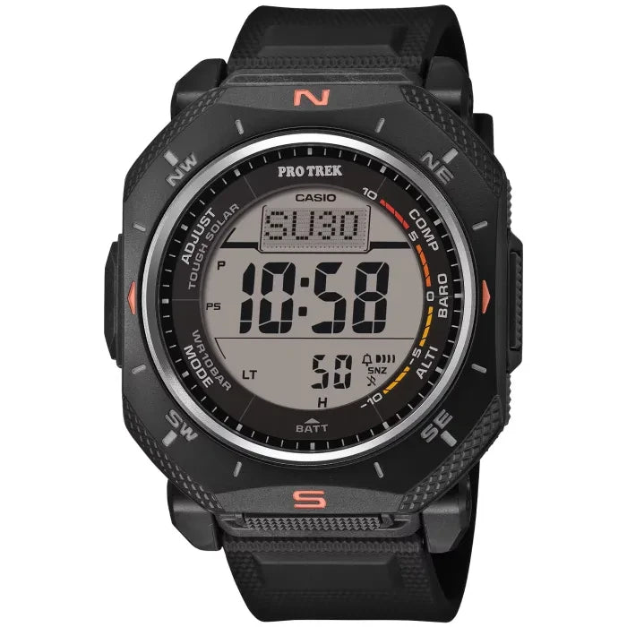Casio Pro Trek PRG-69-1ER Herren Armbanduhr Schwarz • Solarbetrieb • Triple Sensor