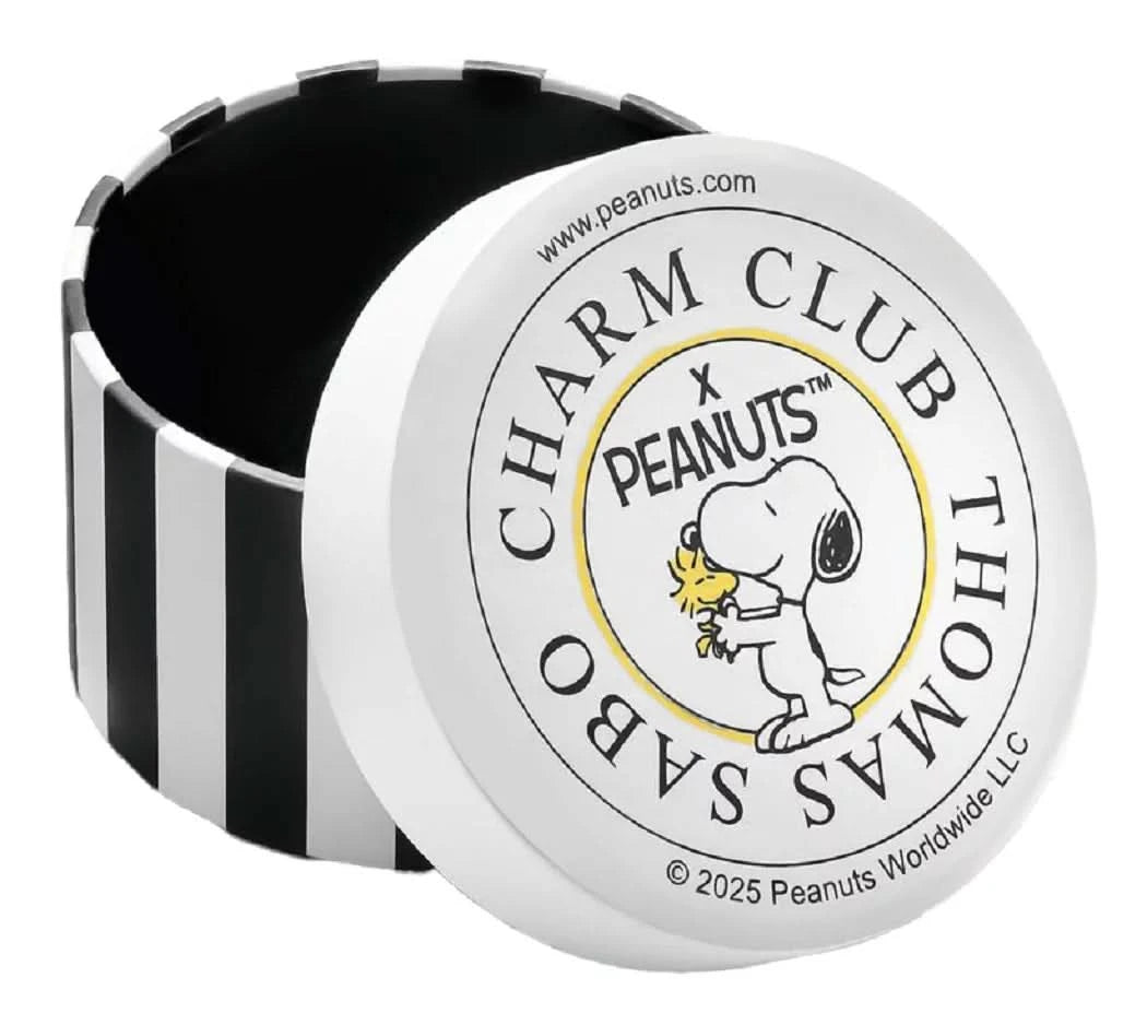 Ciondolo Charm in argento sterling 925 riciclato con motivo Snoopy PEANUTS dipinto a mano, Thomas Sabo, Modello: 2225-664-11