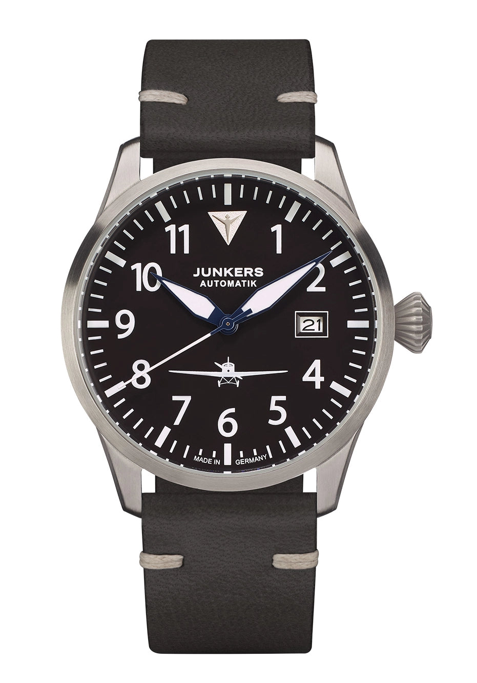 Junkers Flieger 9.58.01.06 Herrenuhr Schwarz • Automatikwerk • Saphirglas