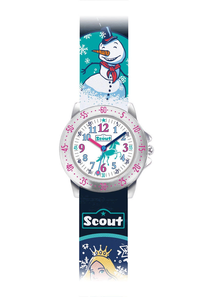 Scout Eisprinzessin 280378017 Kindermädchenuhr Blau • Quarzwerk • Mineralglas