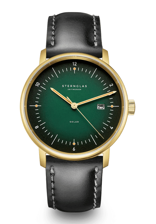Sternglas Naos Solar Armbanduhr Dunkelgrün • Solarantrieb • Sportlich-minimalistisches Design