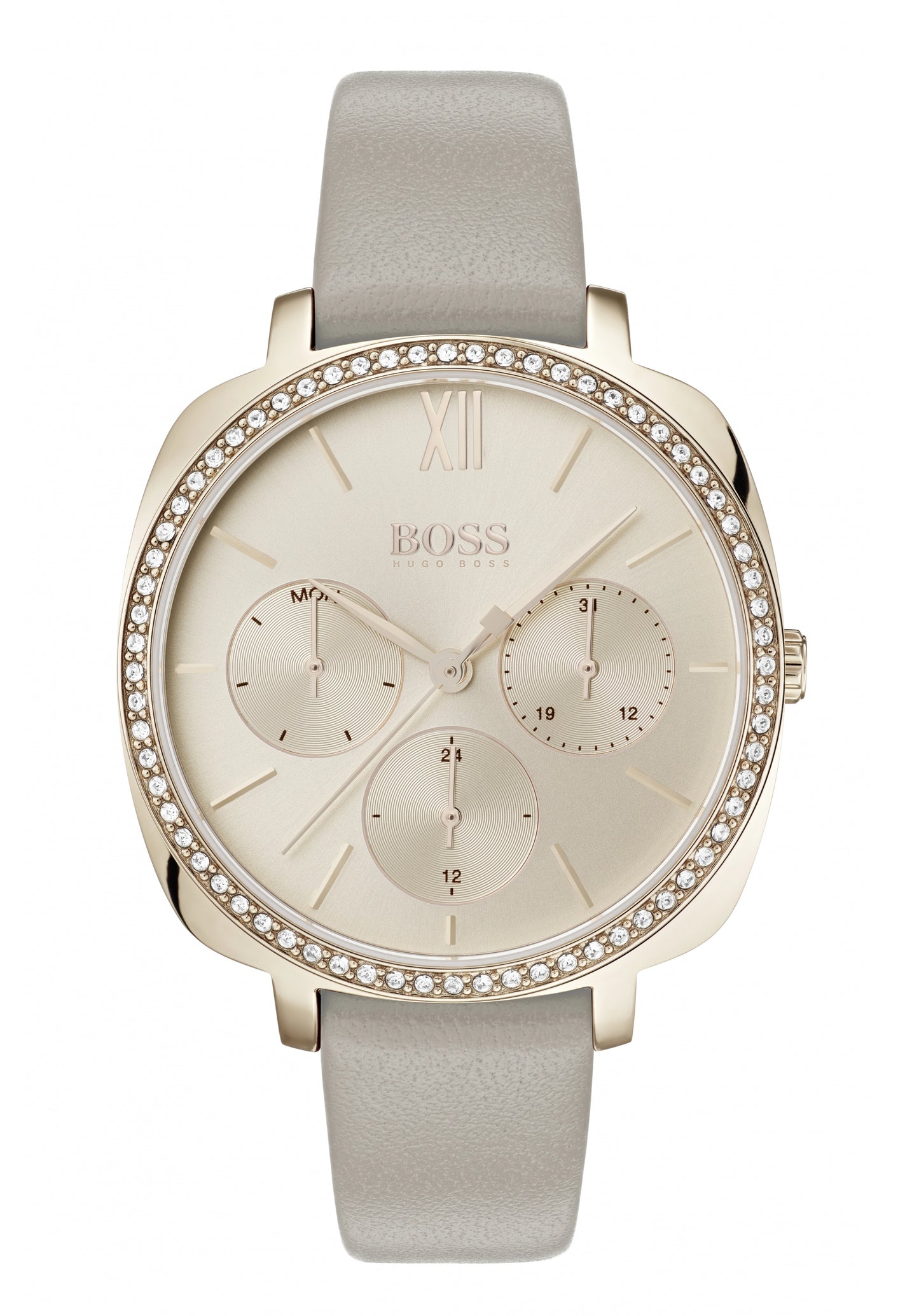 BOSS Seduction 1502493 Damen Armbanduhr Gold • Mineralglas • Datum & Wochentag