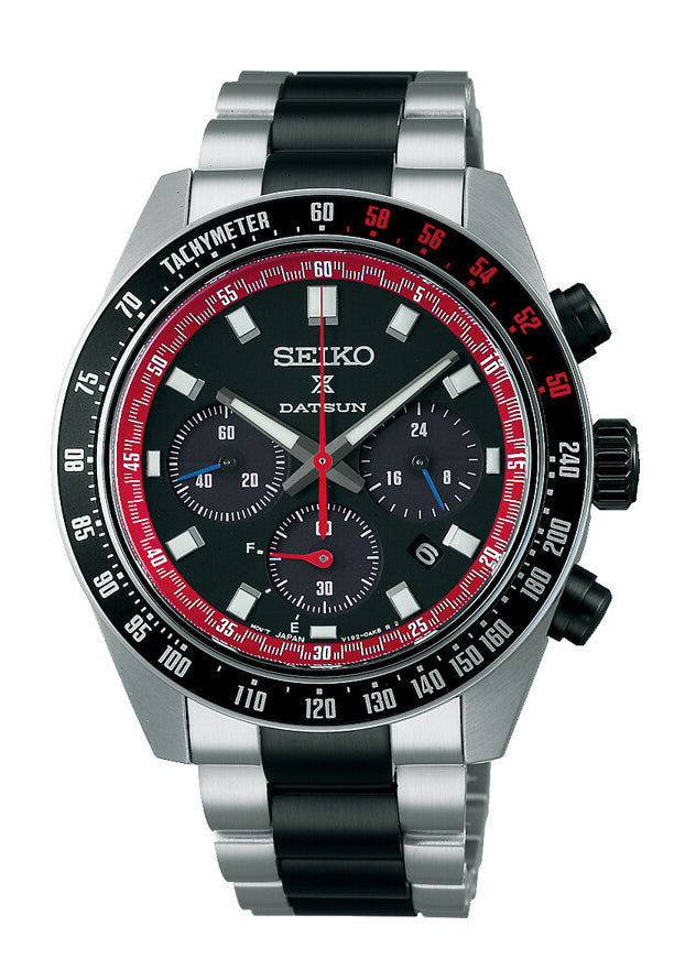 Seiko Prospex Speedtimer SSC957 Herrenuhr Schwarz • Solar-Chronograph • Saphirglas