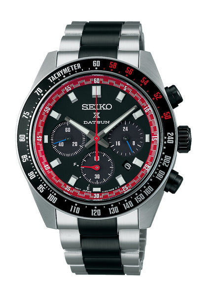 Seiko Prospex Speedtimer SSC957 Herrenuhr Schwarz • Solar-Chronograph • Saphirglas
