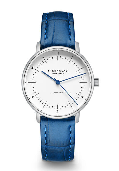 Sternglas Naos XS Automatik Damenuhr Blau • Miyota 6T15 Automatikwerk • Saphirglas gewölbt