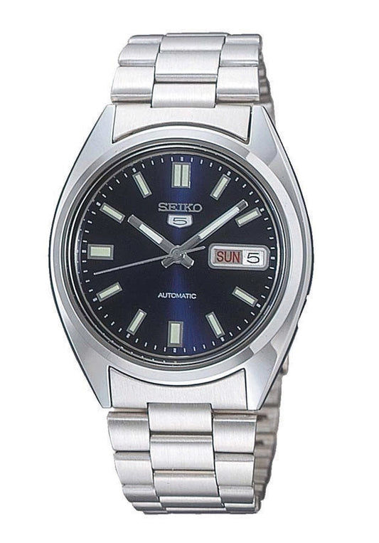 Seiko 5 SNXS77K Herrenuhr Blau • Automatikwerk • Tag-Datum-Anzeige