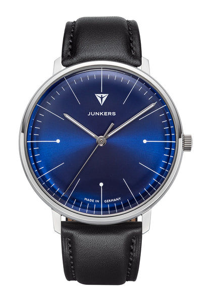 Junkers Bauhaus 40 913.01.02 Herren Armbanduhr Schwarz • Quarzwerk • Bauhaus Design