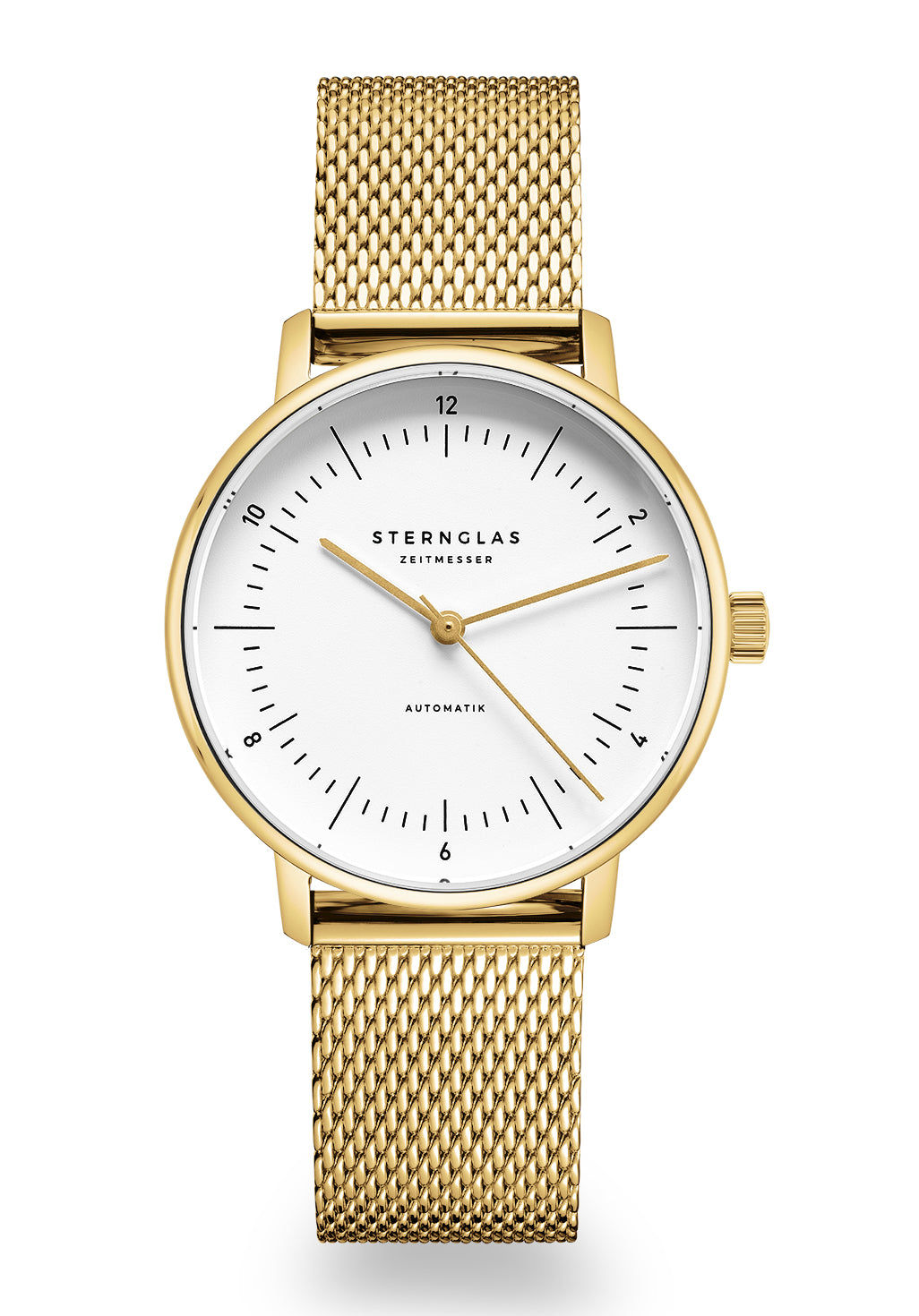 Sternglas Naos XS Automatik gold Damenuhr • Miyota 6T15 Automatikwerk • Gewölbtes Saphirglas