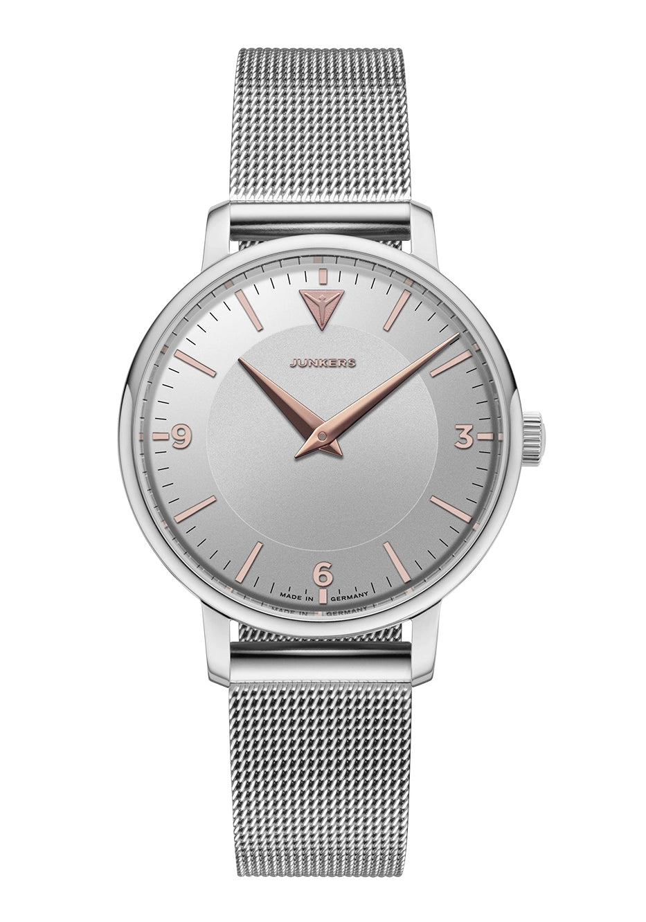 Junkers Therese 36 901.01.01 Damenuhr Blau • Gewölbtes Mineralglas • Elegantes Quarzwerk