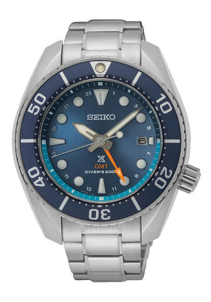 Seiko Prospex SUMO SFK001 Herrenuhr Blau • Saphirglas • Solar-GMT-Taucheruhr