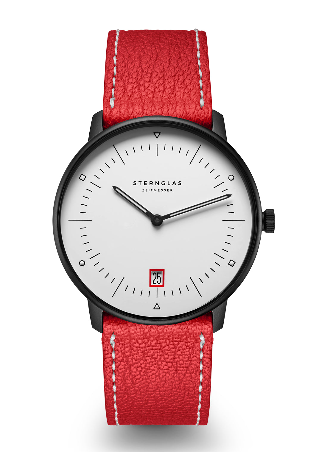 Sternglas Naos Edition Bauhaus III Herren Armbanduhr • Limitierte Edition • Saphirglas