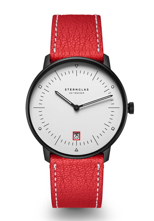 Sternglas Naos Edition Bauhaus III Herren Armbanduhr • Limitierte Edition • Saphirglas