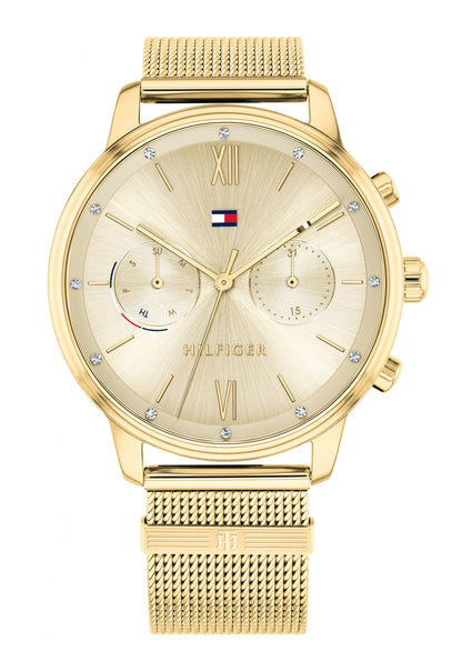 Tommy Hilfiger Blake 7613272415286 Damenuhr Gold • Quarzwerk • Feminines Casual-Design