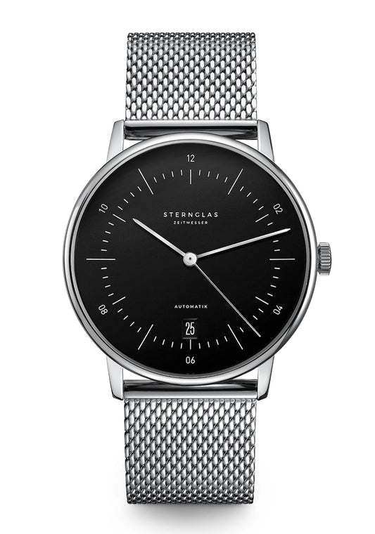 Sternglas Naos Automatik Herrenuhr • Saphirglas • Bauhaus-Design