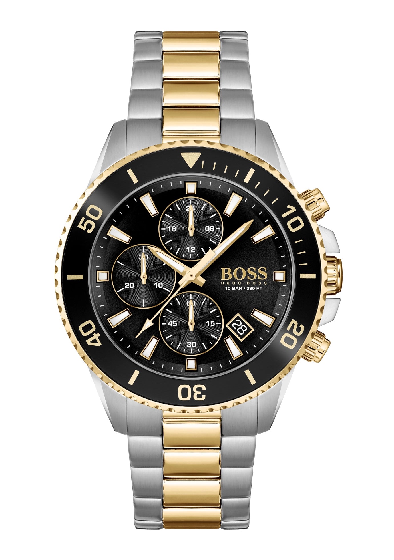 BOSS Admiral 1513908 Herren • Bicolor-Chronograph • Mineralglas