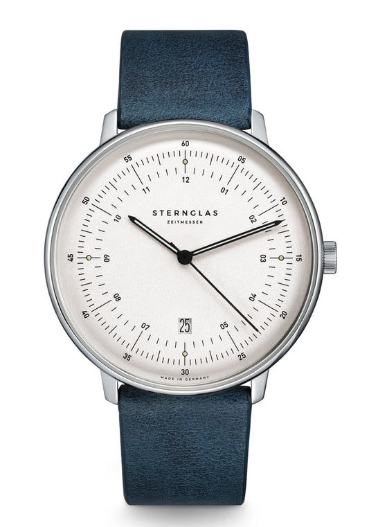 Sternglas Hamburg Vintage S01-HCV22-BR01 Herrenuhr Dunkelgrün • Mecha-Quartz Chronograph • Saphirglas