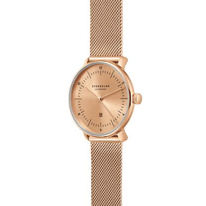 Sternglas Naos XS Elyra Damen Armbanduhr Roségold • Bauhaus-Design • Quarzwerk, Bild 2