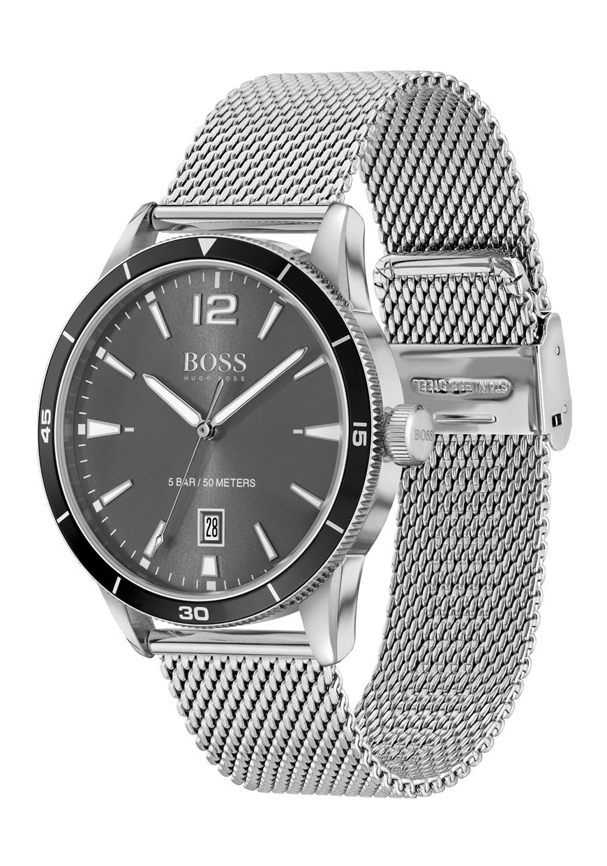 Boss Drifter 1513900 Herren Armbanduhr Anthrazit • Mineralglas • Mesh-Armband, Bild 2