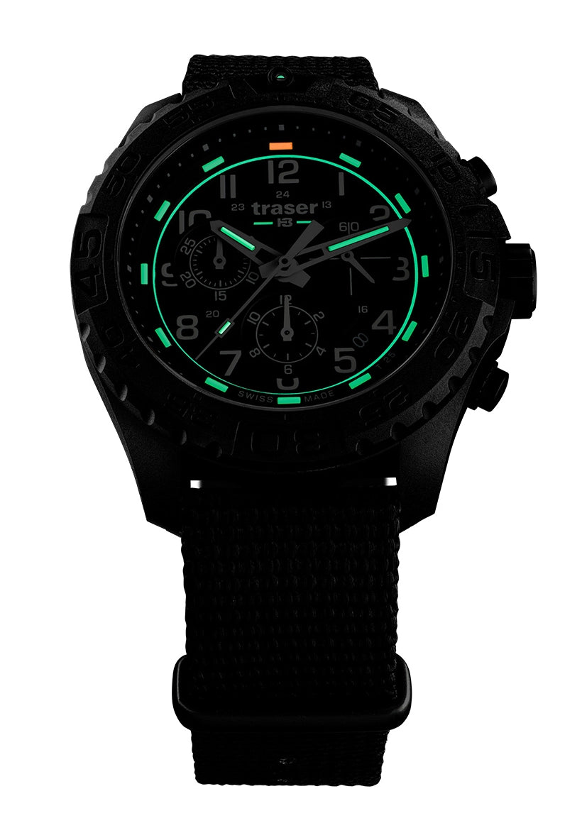 Traser P96 Outdoor Pioneer Evolution Chrono Black Herren • Chronograph • Tritium-Leuchtzeiger, Bild 2