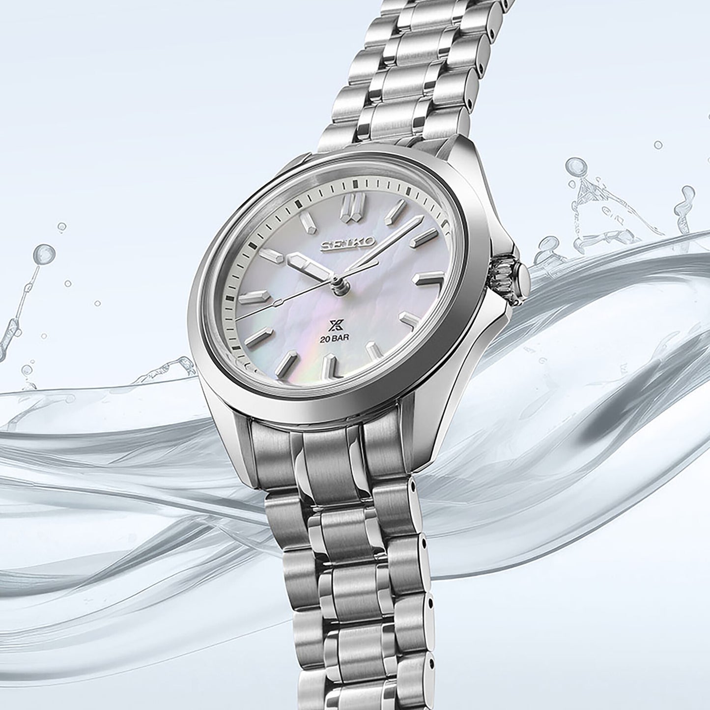 Seiko Prospex SUR605J1 Damenuhr Weiß • Perlmutt-Zifferblatt • 200 m Wasserdicht, Bild 2