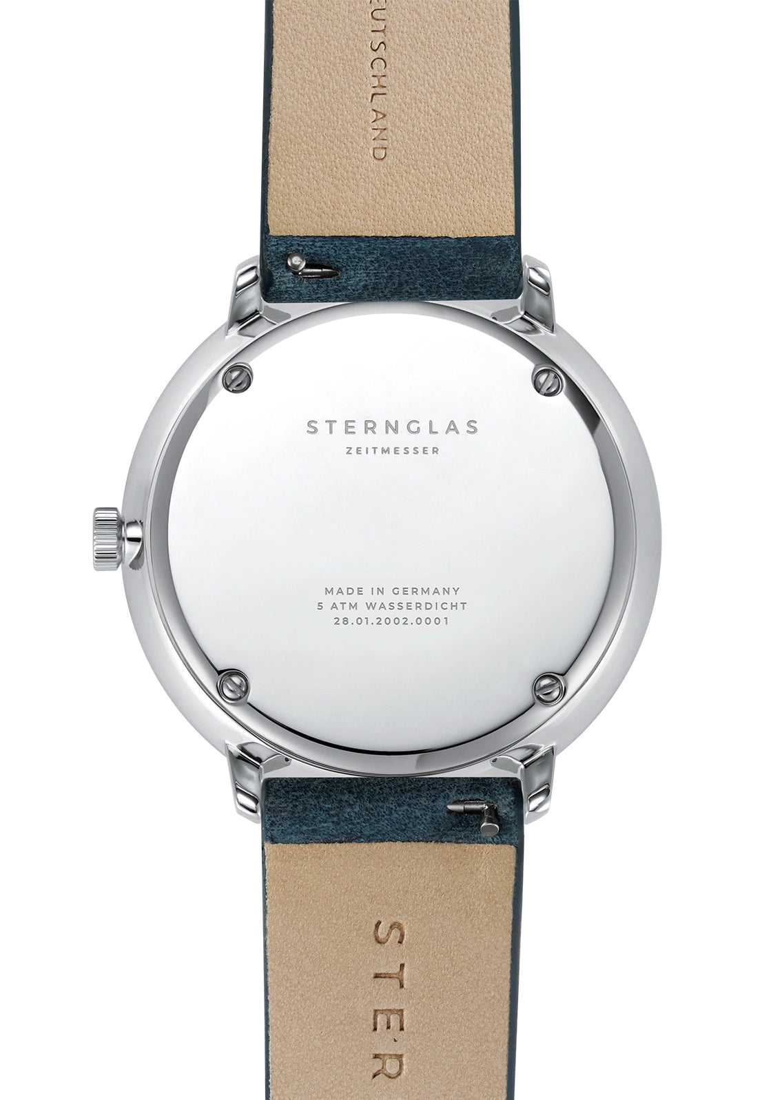 Sternglas Hamburg Vintage S01-HCV22-BR01 Herrenuhr Dunkelgrün • Mecha-Quartz Chronograph • Saphirglas, Bild 3
