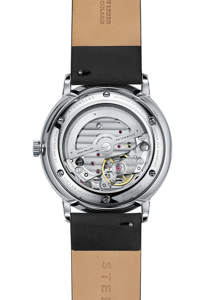 Sternglas Naos Automatik Herrenuhr Weiß • Saphirglas • Bauhaus-Design, Bild 3