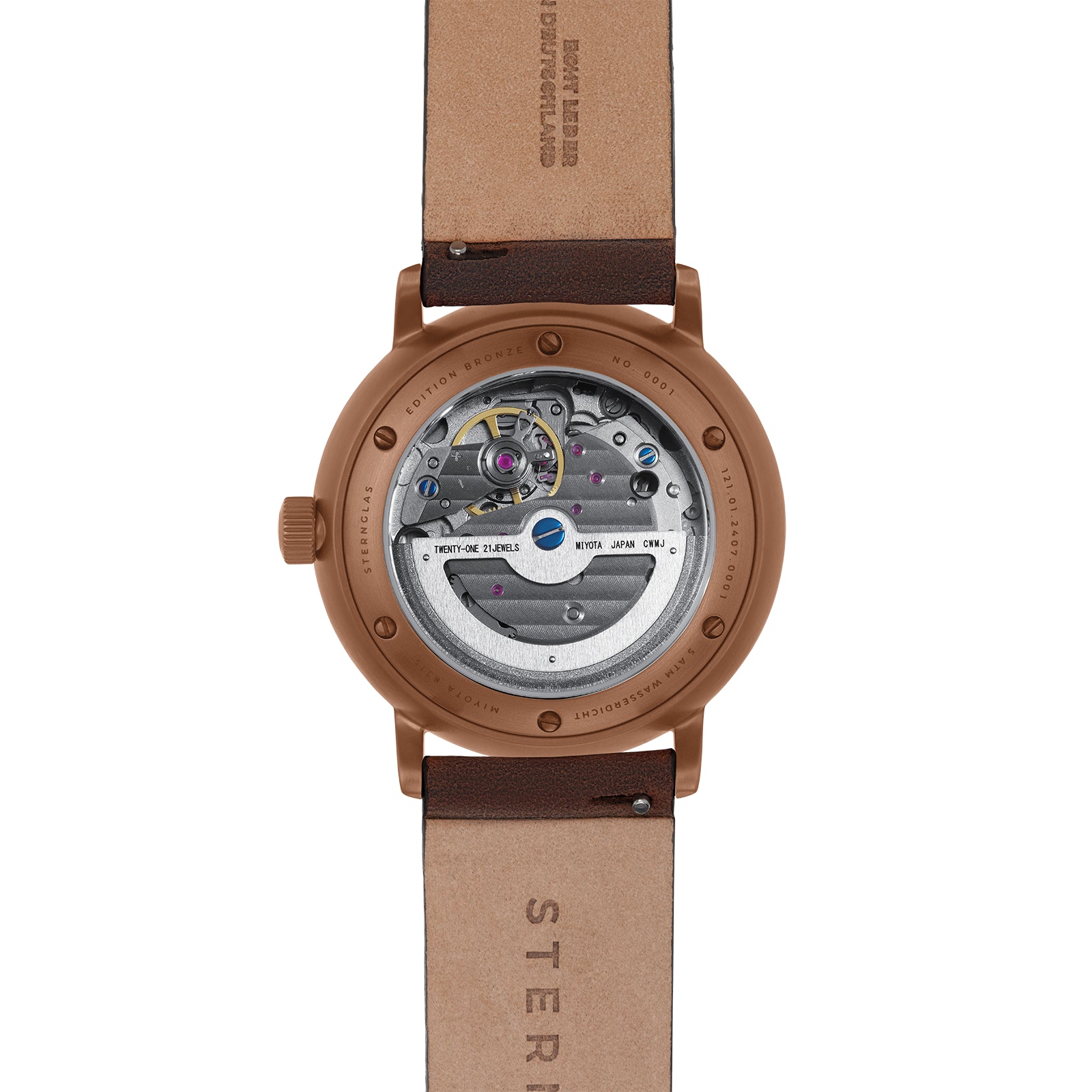 Sternglas Lumatik Edition Bronze S02-LMR19-VI17 Herren • Automatikwerk Miyota 8315 • Saphirglas doppelt gewölbt, Bild 3