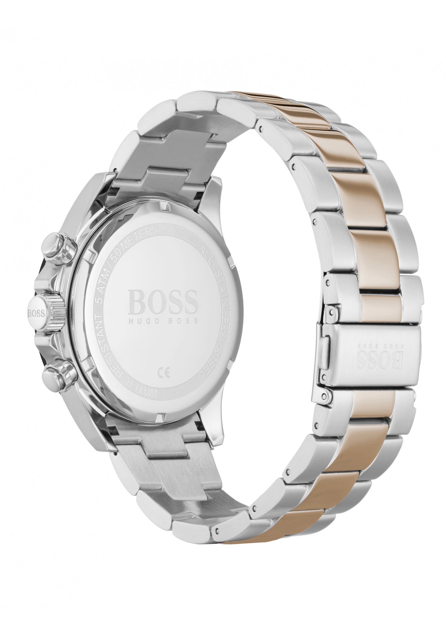 BOSS Hero 1513757 Herren Chronograph Bicolor • Schwarzes Zifferblatt • Mineralglas, Bild 3