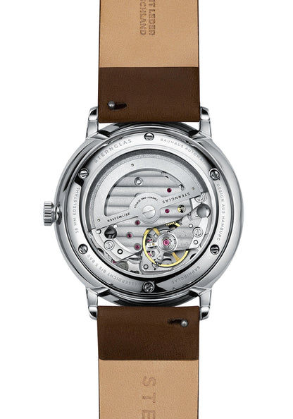 Sternglas Naos Automatik Herrenuhr Weiß • Bauhaus-Design • Saphirglas, Bild 3