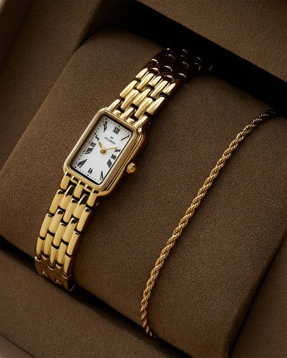 Mockberg Renaissance MB0255 Damen Armbanduhr Gold • Mineralglas • Miyota-Quarzwerk, Bild 7