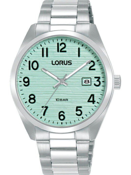 Lorus Classic RH909RX9 Herren Armbanduhr Grün • Mineralglas • Edelstahlarmband
