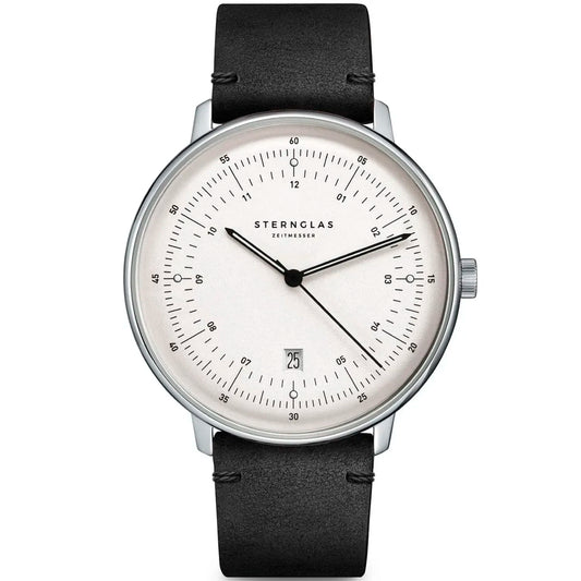 Sternglas Hamburg S01-HH10-VI15 Herren • Schlichtes Bauhaus-Design • Quarzwerk